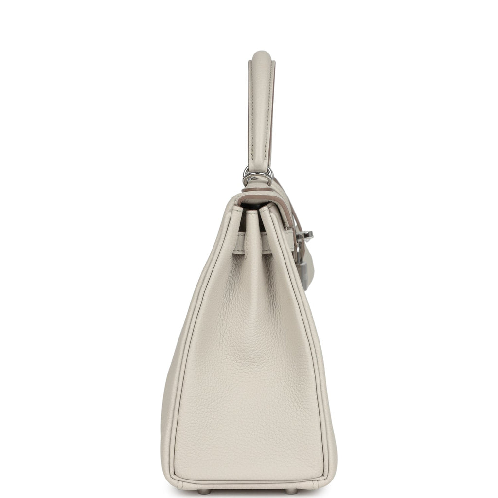 Hermes Kelly Retourne 25 Beton Togo Palladium Hardware