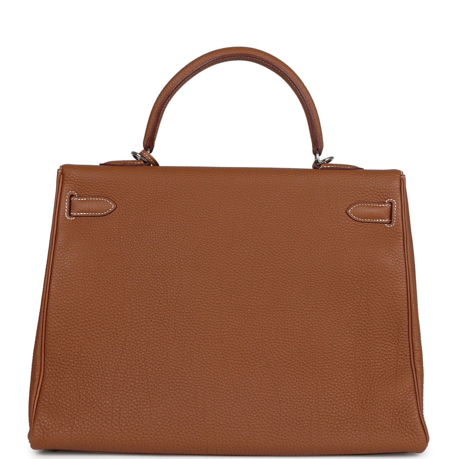 Pre-owned Hermes Kelly Retourne 35 Gold Togo Palladium Hardware