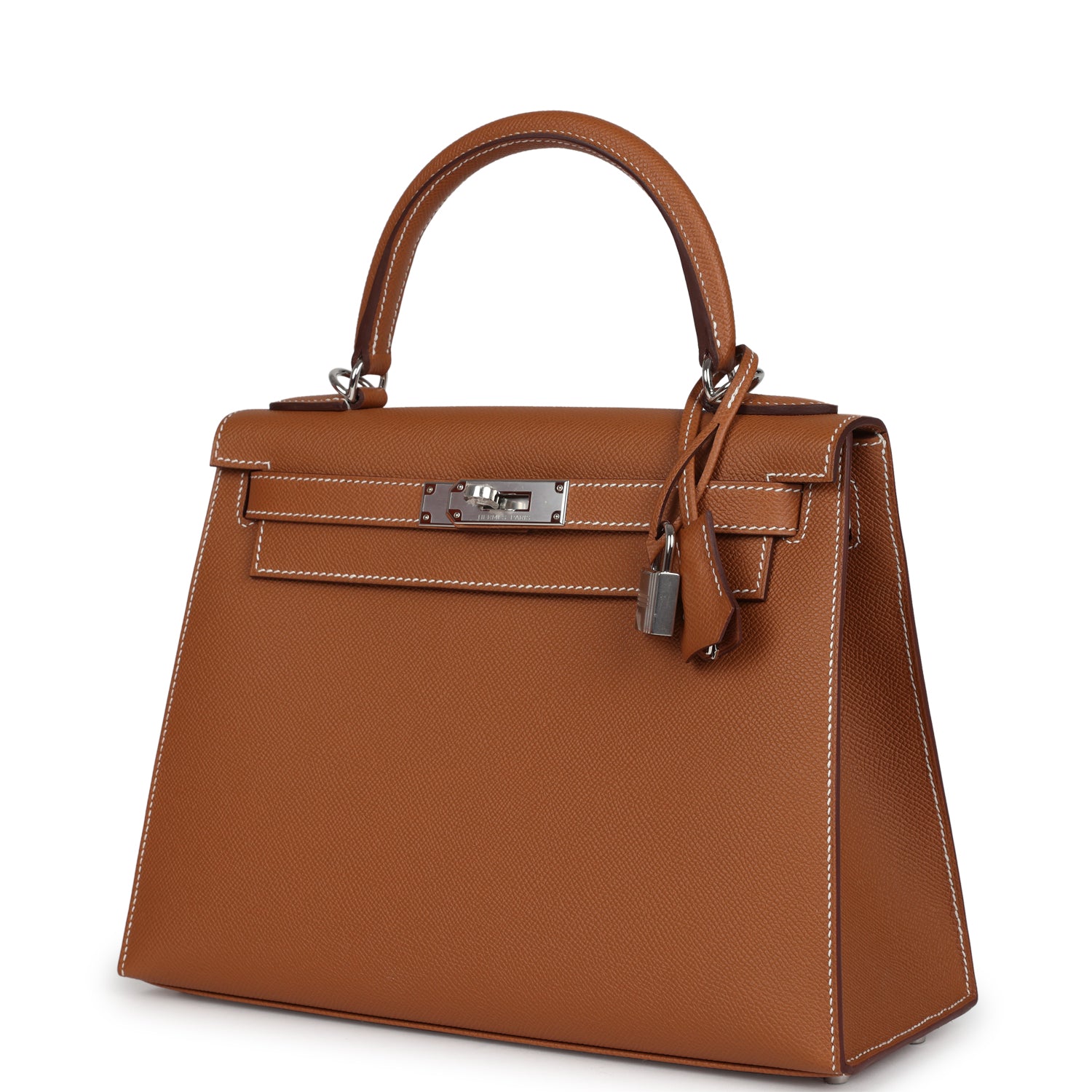 Hermes Kelly Sellier 28 Gold Epsom Palladium Hardware