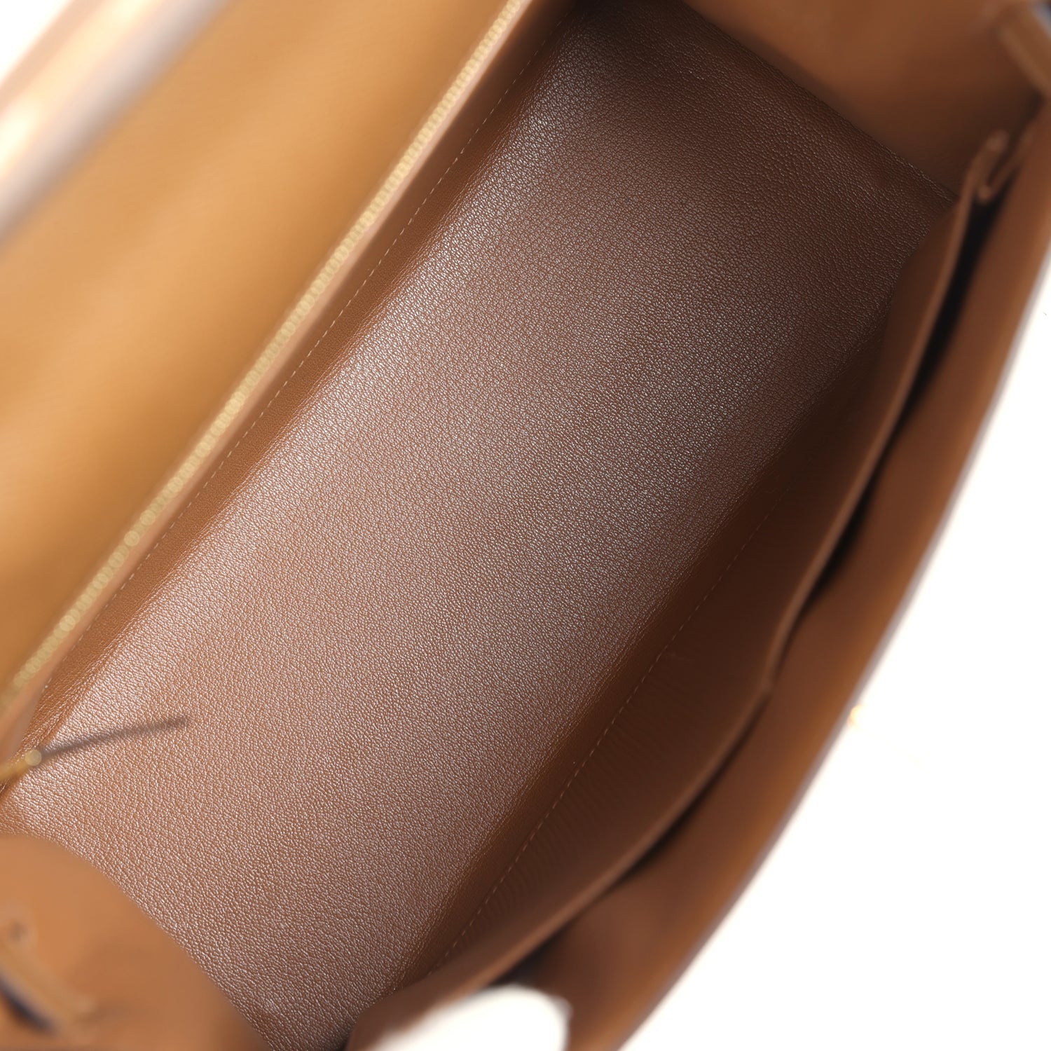 Hermes Kelly Sellier 28 Alezan Epsom Gold Hardware