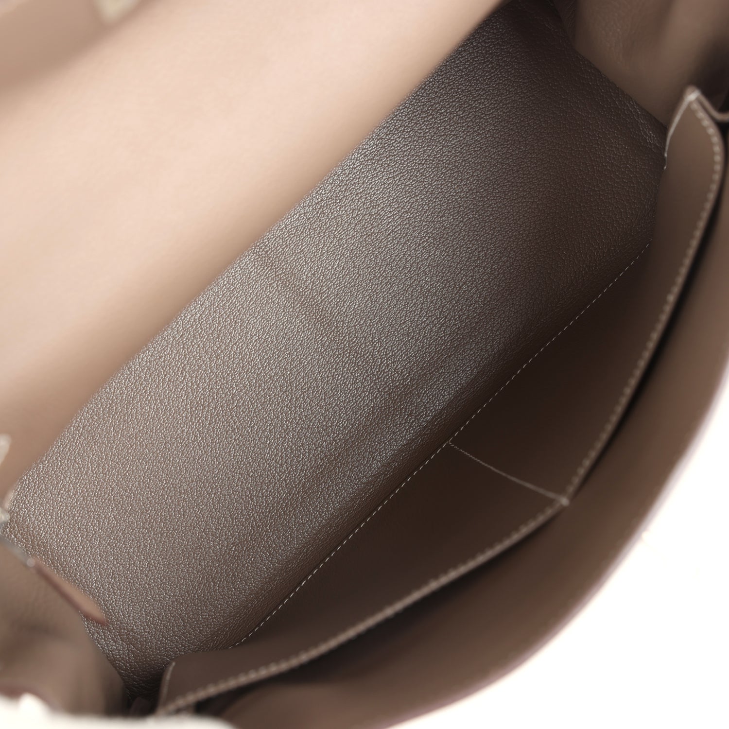 Hermes Kelly Retourne 35 Etoupe Togo Palladium Hardware