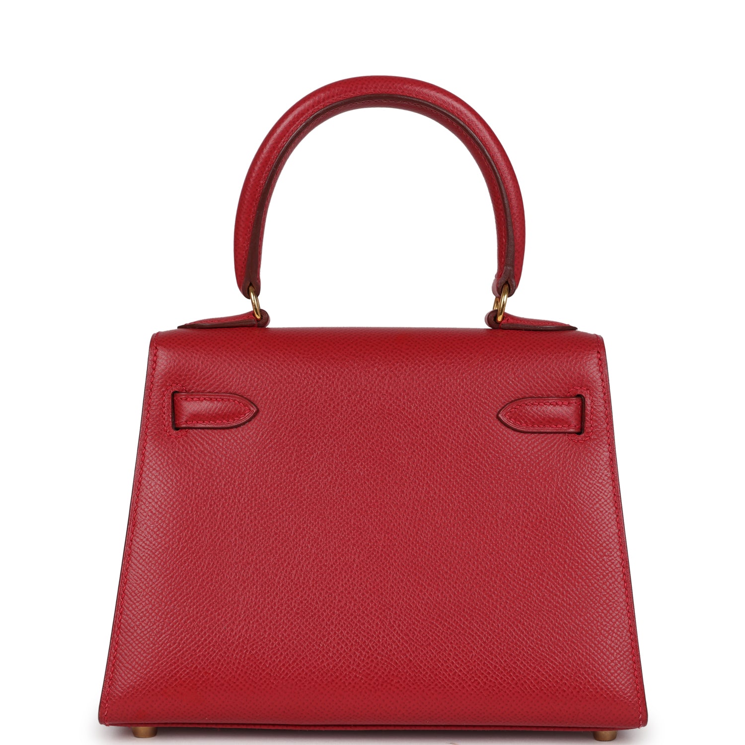 New Hermes Kelly Sellier 20 Rouge Vif Courchevel Gold Hardware