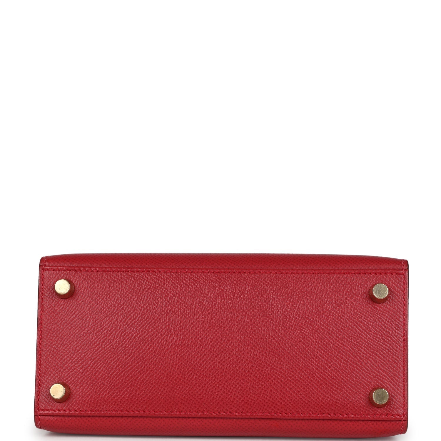 New Hermes Kelly Sellier 20 Rouge Vif Courchevel Gold Hardware