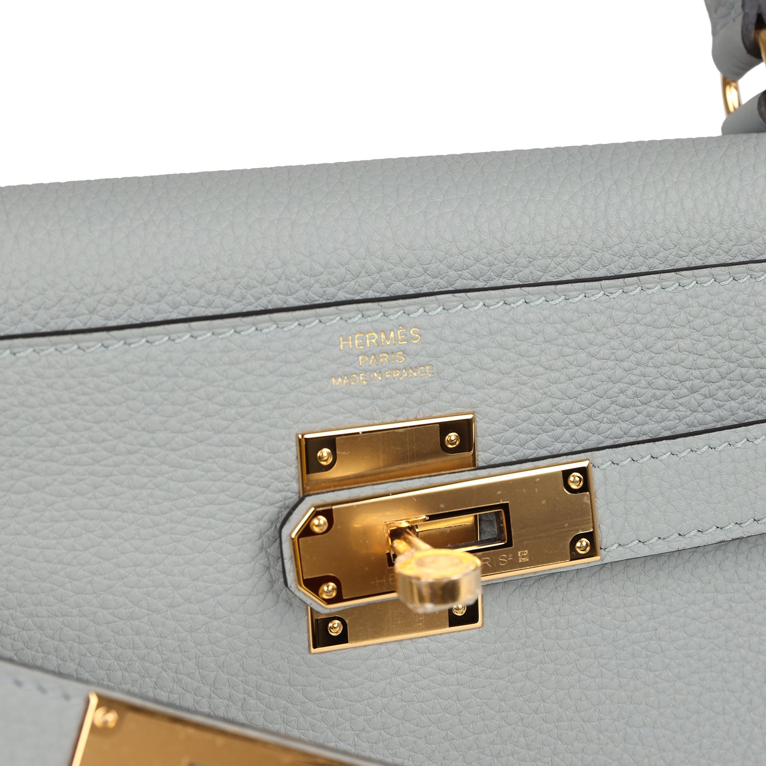 Hermes Kelly Retourne 28 Bleu Glacier Togo Gold Hardware