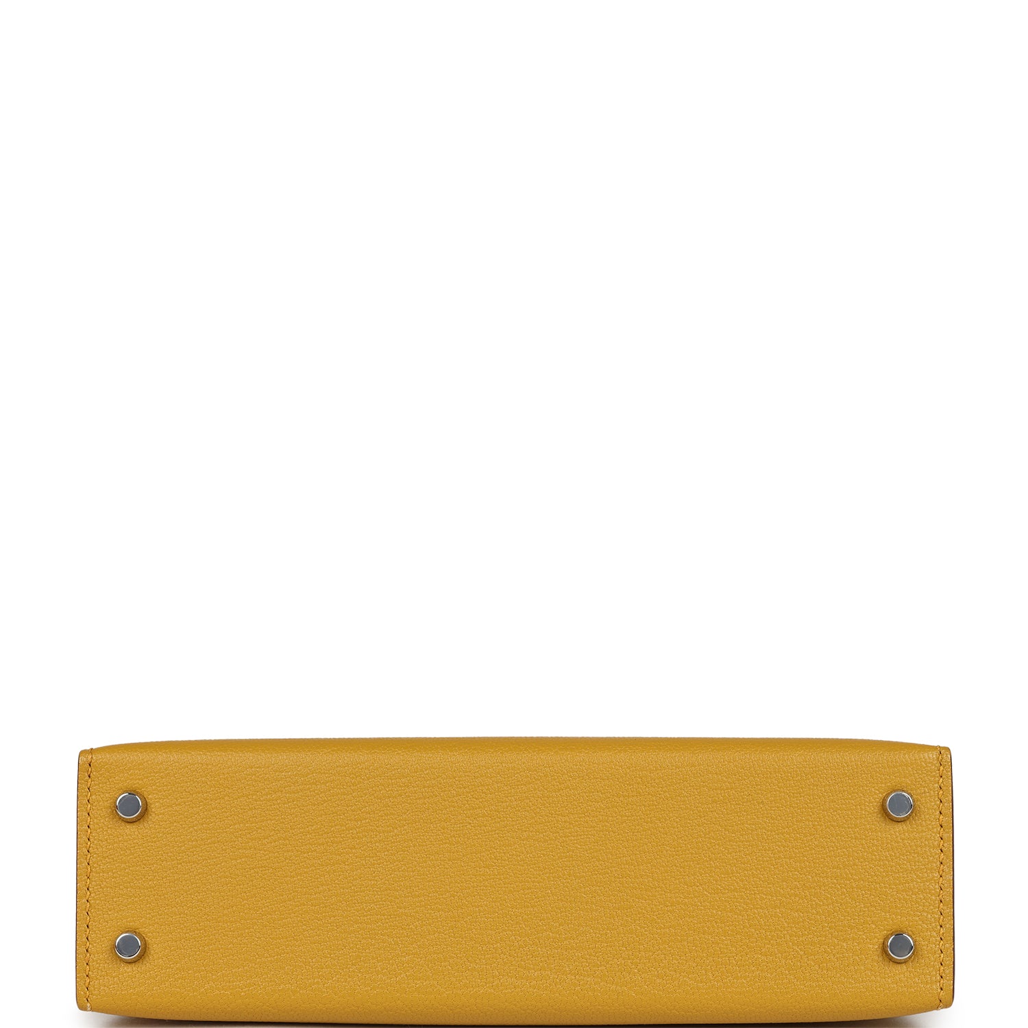Hermes Kelly Sellier 20 Jaune Ambre Verso Chèvre Mysore Palladium Hardware