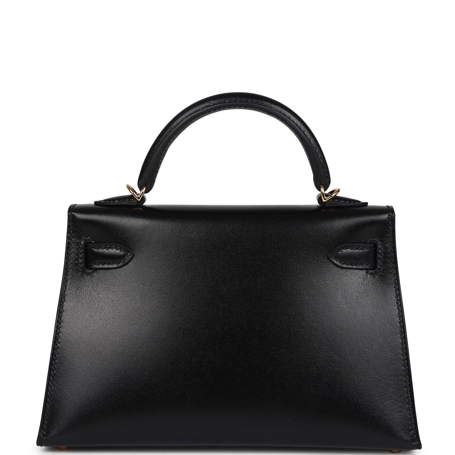 Hermes Kelly Sellier 20 Black Box Gold Hardware