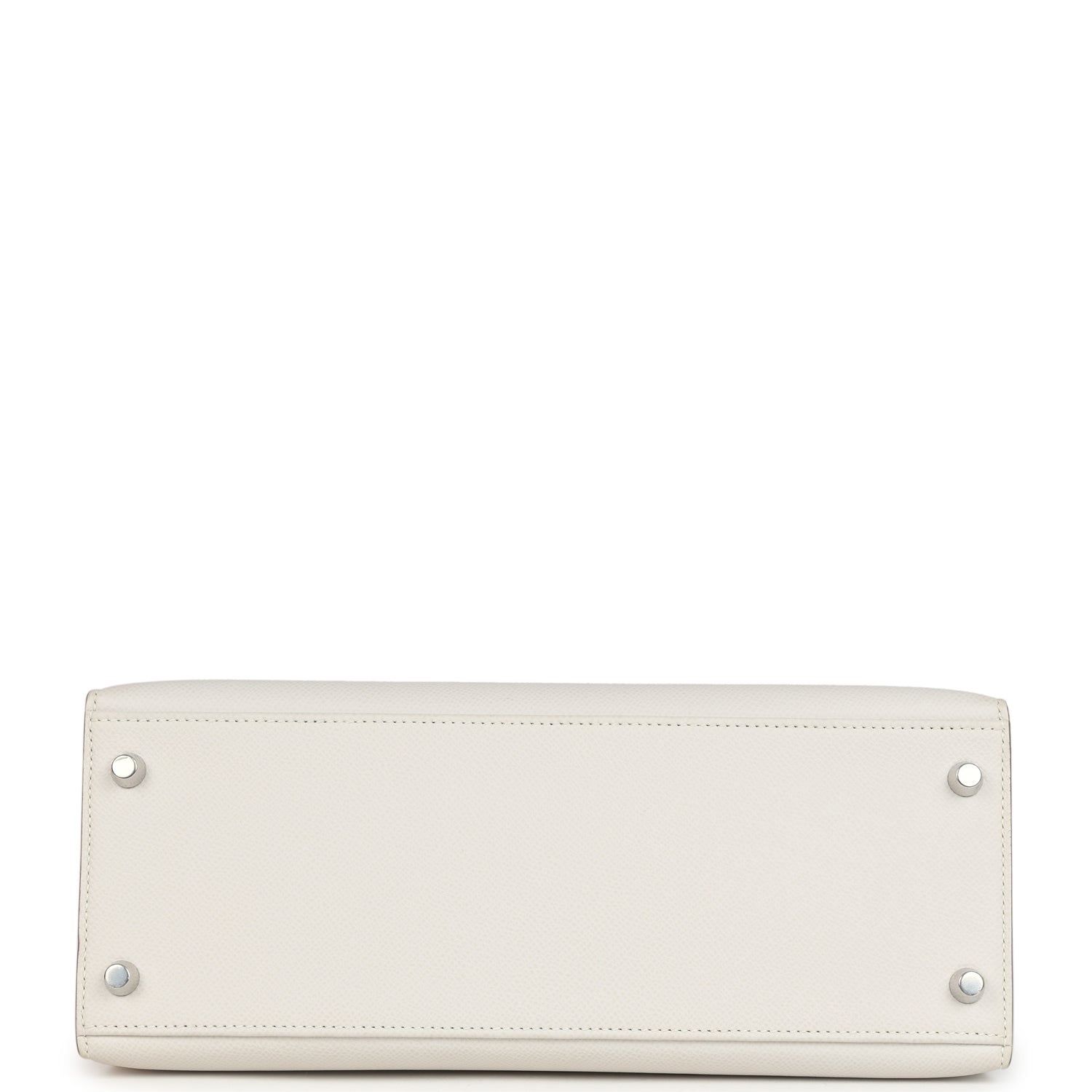 Hermes Kelly Sellier 28 Gris Pale Epsom Palladium Hardware