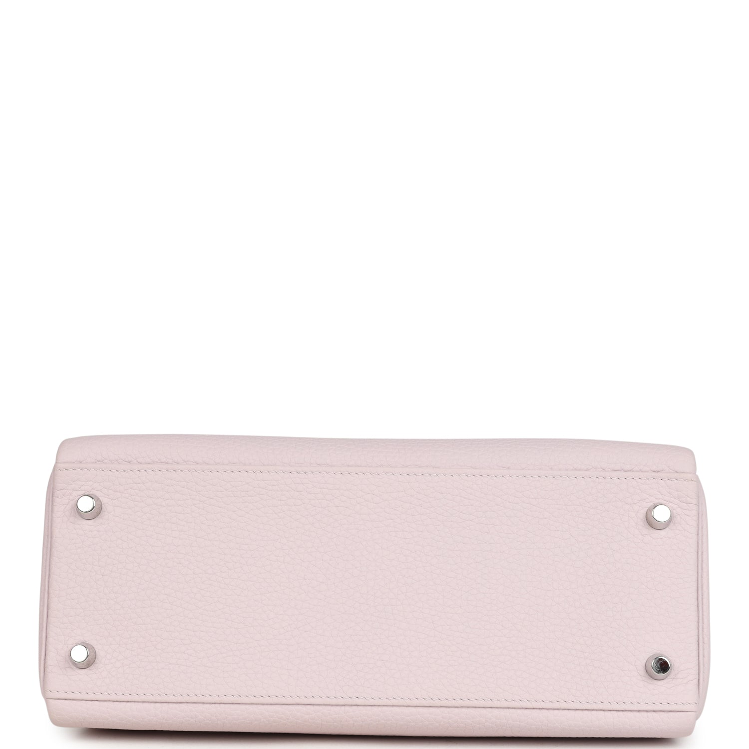 New Hermes Kelly Retourne 28 Mauve Pale Clemence Palladium Hardware
