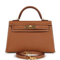 Hermes Kelly Sellier 20 Gold Epsom Gold Hardware