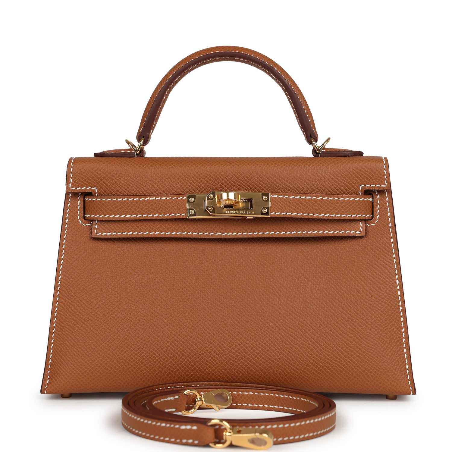 Hermes Kelly Sellier 20 Gold Epsom Gold Hardware