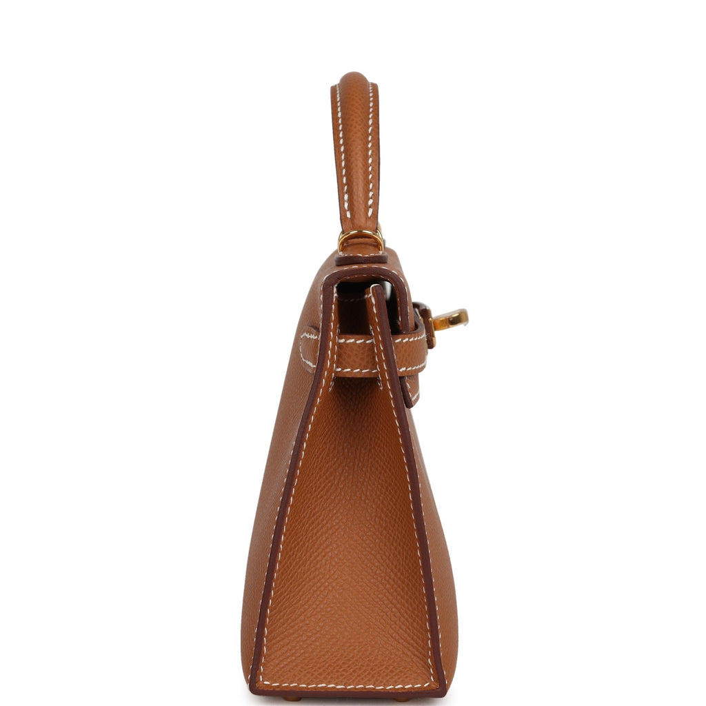Hermes Kelly Sellier 20 Gold Epsom Gold Hardware