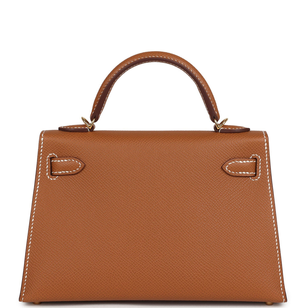 Hermes Kelly Sellier 20 Gold Epsom Gold Hardware