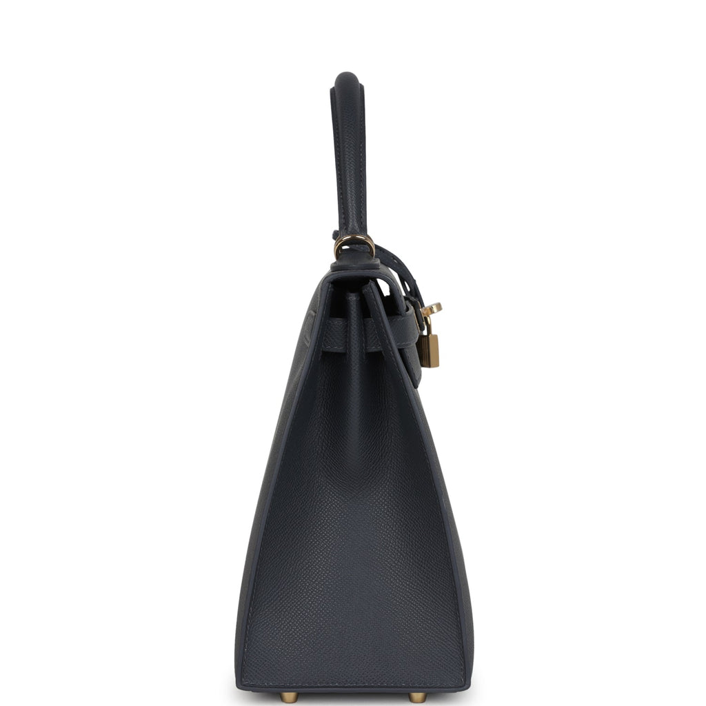 Hermes Kelly Sellier 28 Ardoise Epsom Permabrass Hardware