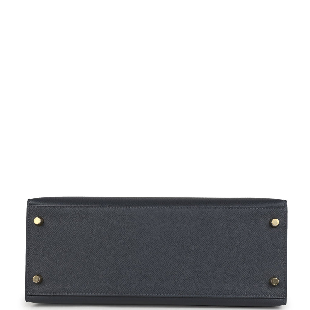 Hermes Kelly Sellier 28 Ardoise Epsom Permabrass Hardware