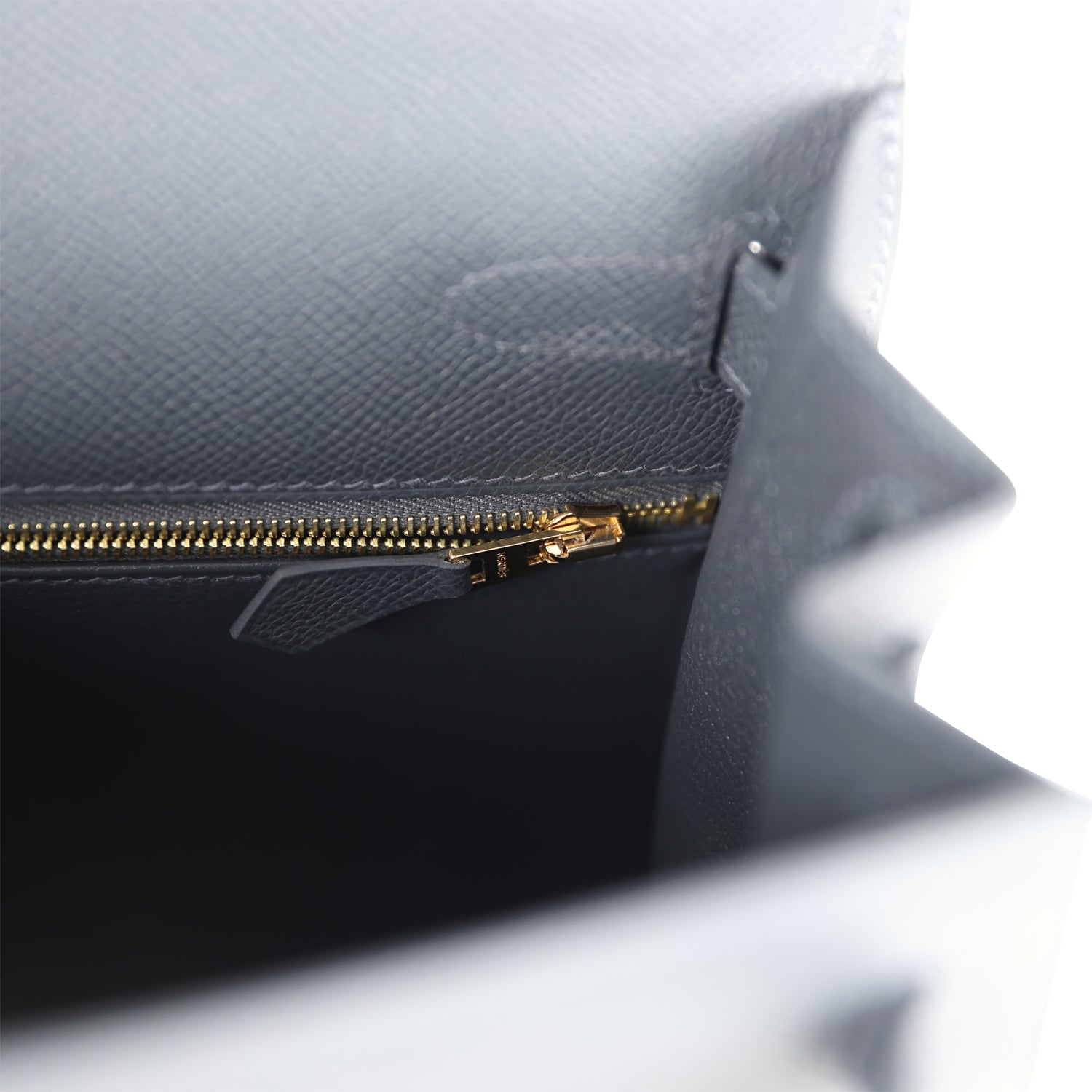 Hermes Kelly Sellier 28 Ardoise Epsom Permabrass Hardware