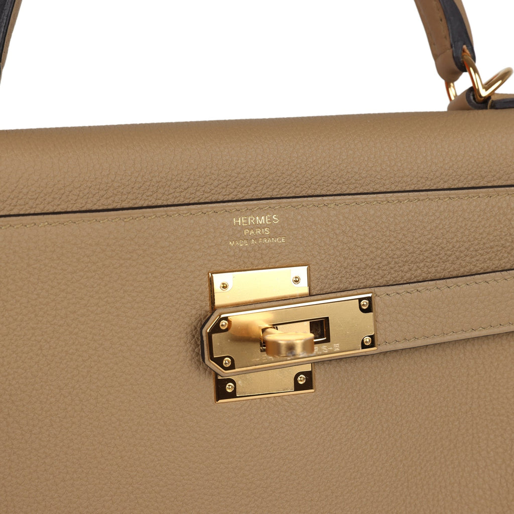Hermes Kelly Retourne 28 Poussiere Togo Gold Hardware