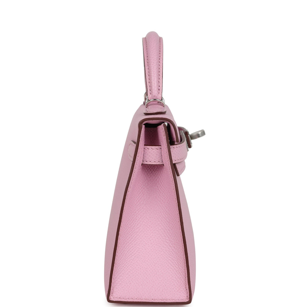 Hermes Kelly Sellier 20 Mauve Sylvestre Epsom Palladium Hardware
