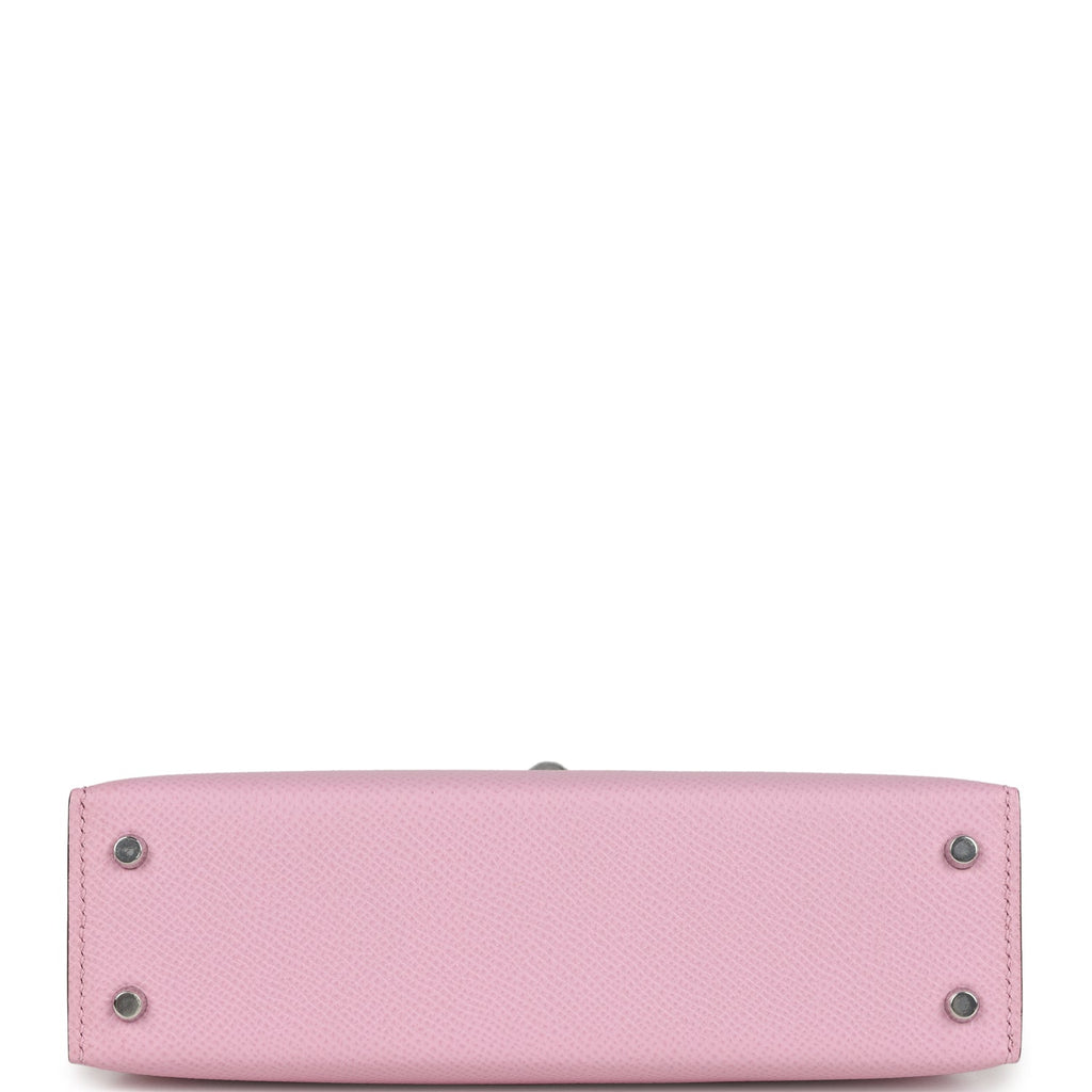 Hermes Kelly Sellier 20 Mauve Sylvestre Epsom Palladium Hardware