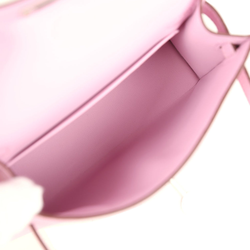 Hermes Kelly Sellier 20 Mauve Sylvestre Epsom Palladium Hardware