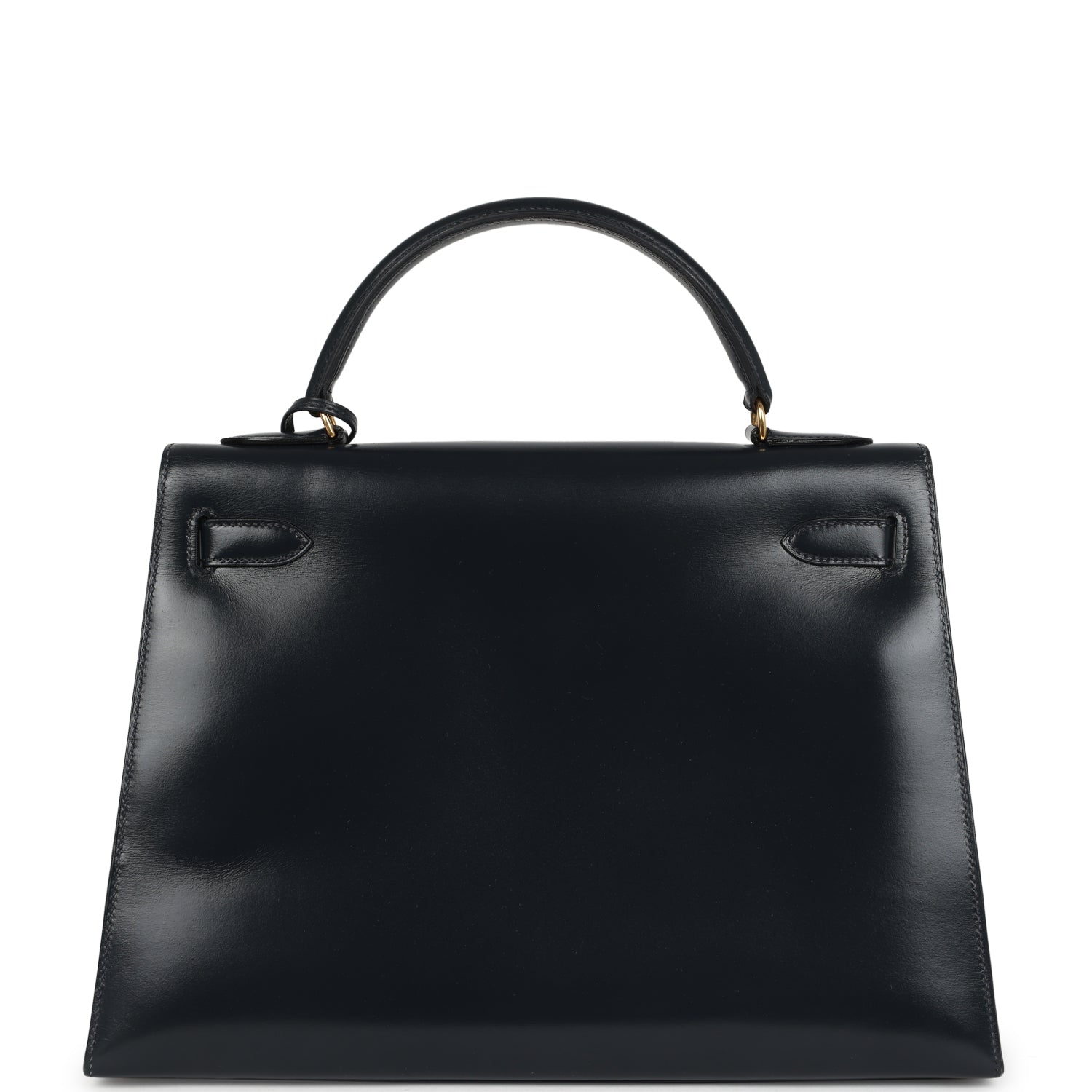 New Hermes Kelly Sellier 32 Bleu Indigo Box Gold Hardware