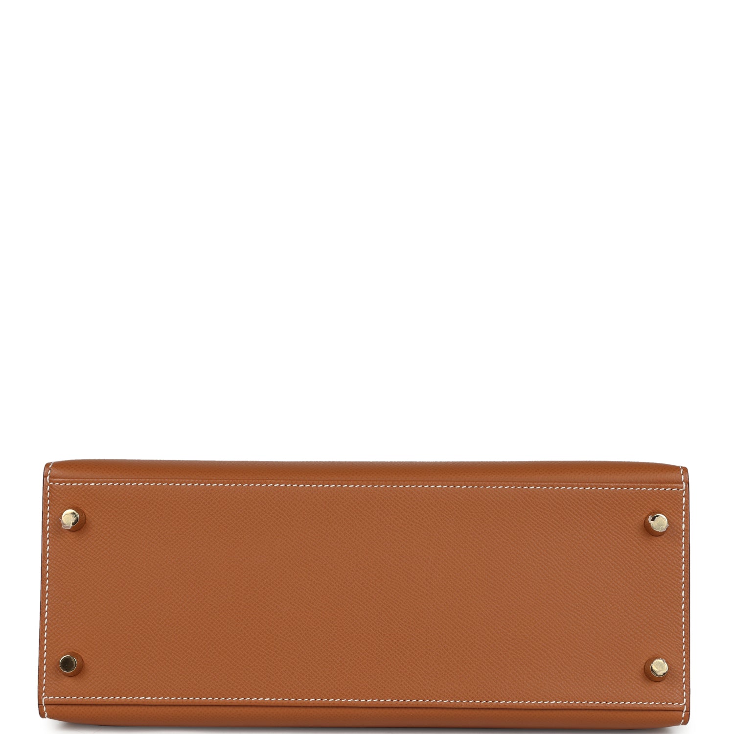 Pre-owned Hermes Kelly Sellier 28 Gold Epsom Gold Hardware