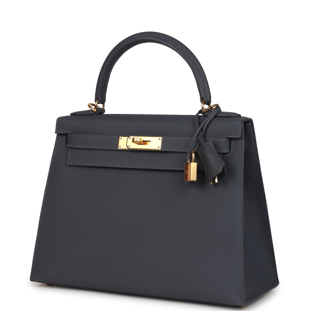 Hermes Kelly Sellier 28 Ardoise Epsom Gold Hardware