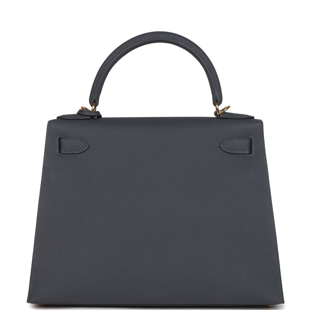 Hermes Kelly Sellier 28 Ardoise Epsom Gold Hardware
