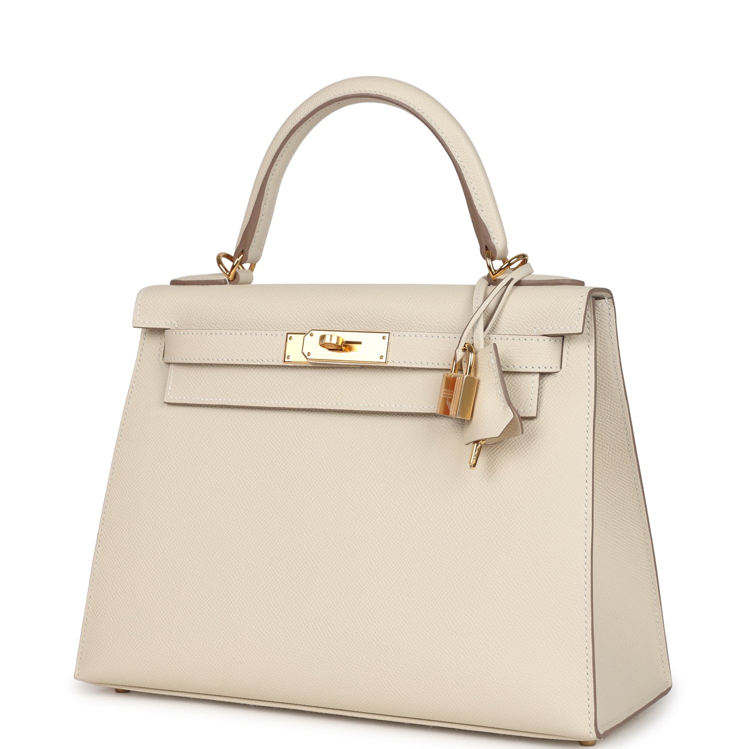 Hermes Kelly Sellier 28 Craie Epsom Gold Hardware