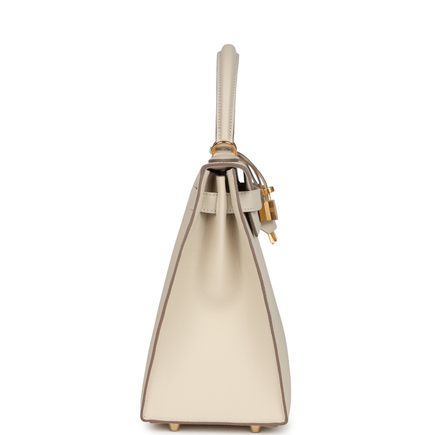 Hermes Kelly Sellier 28 Craie Epsom Gold Hardware
