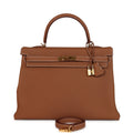 Hermes Kelly Retourne 35 Gold Togo Gold Hardware