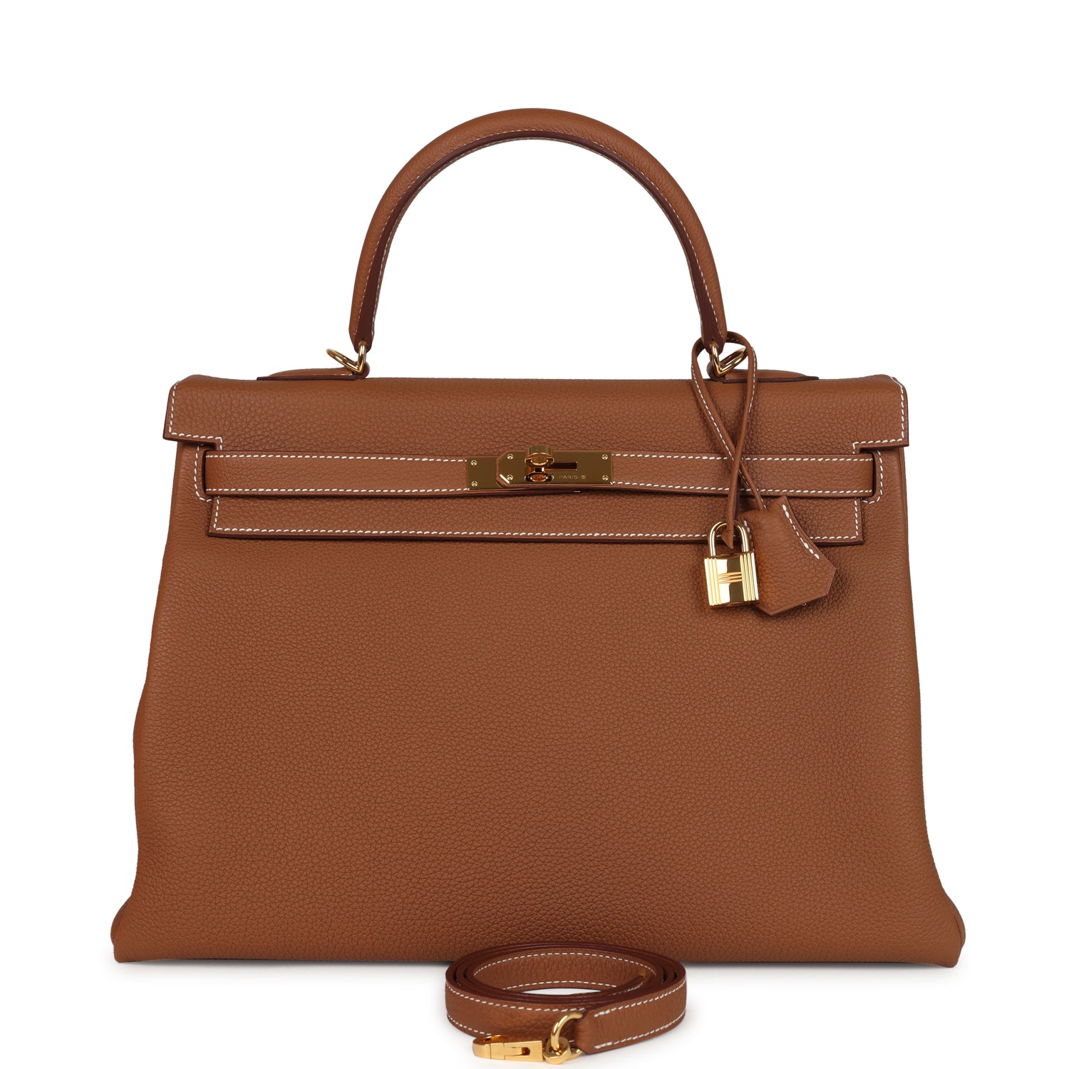 Hermes Kelly Retourne 35 Gold Togo Gold Hardware