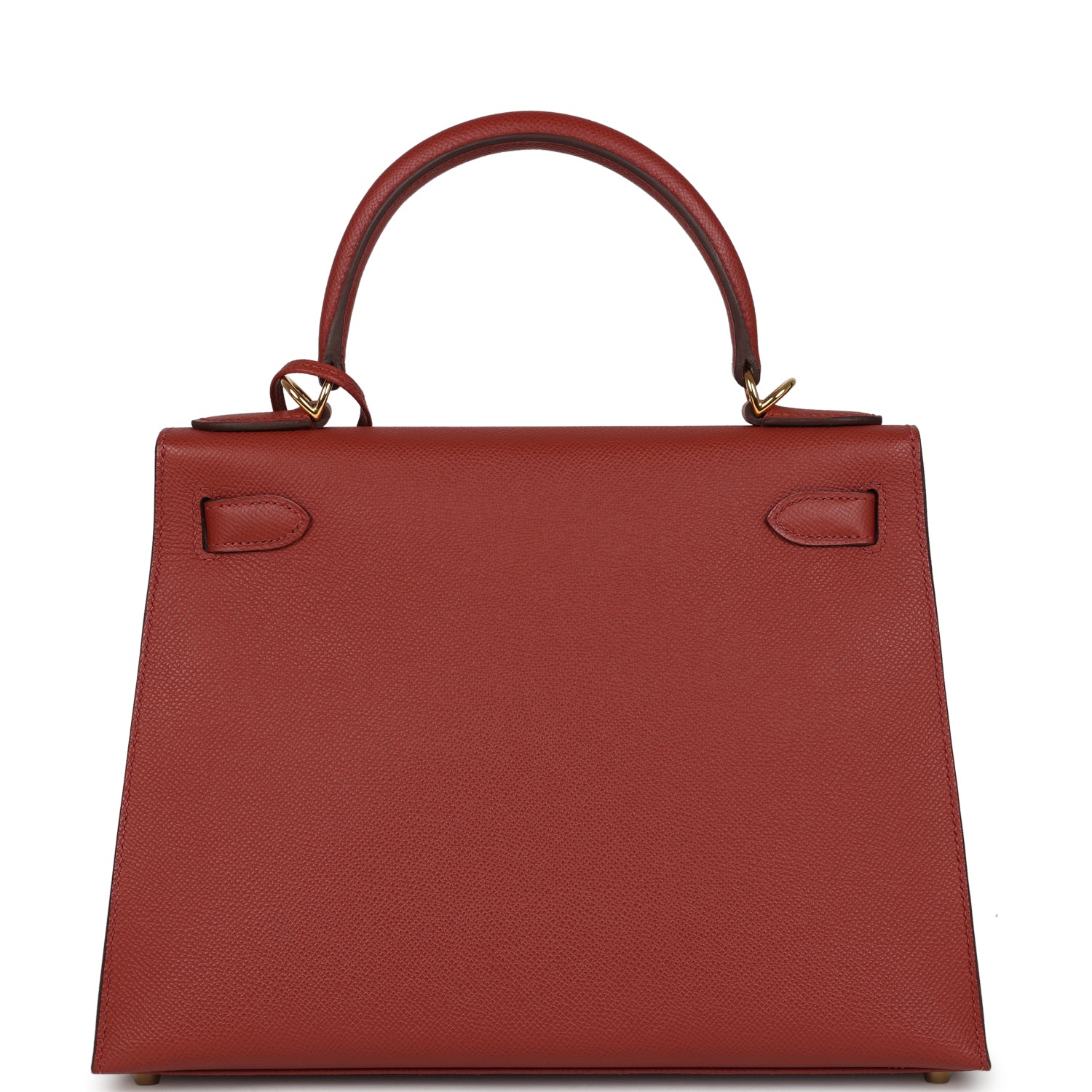 Pre-owned Hermes Kelly Sellier 28 Rouge Venitien Epsom Gold Hardware