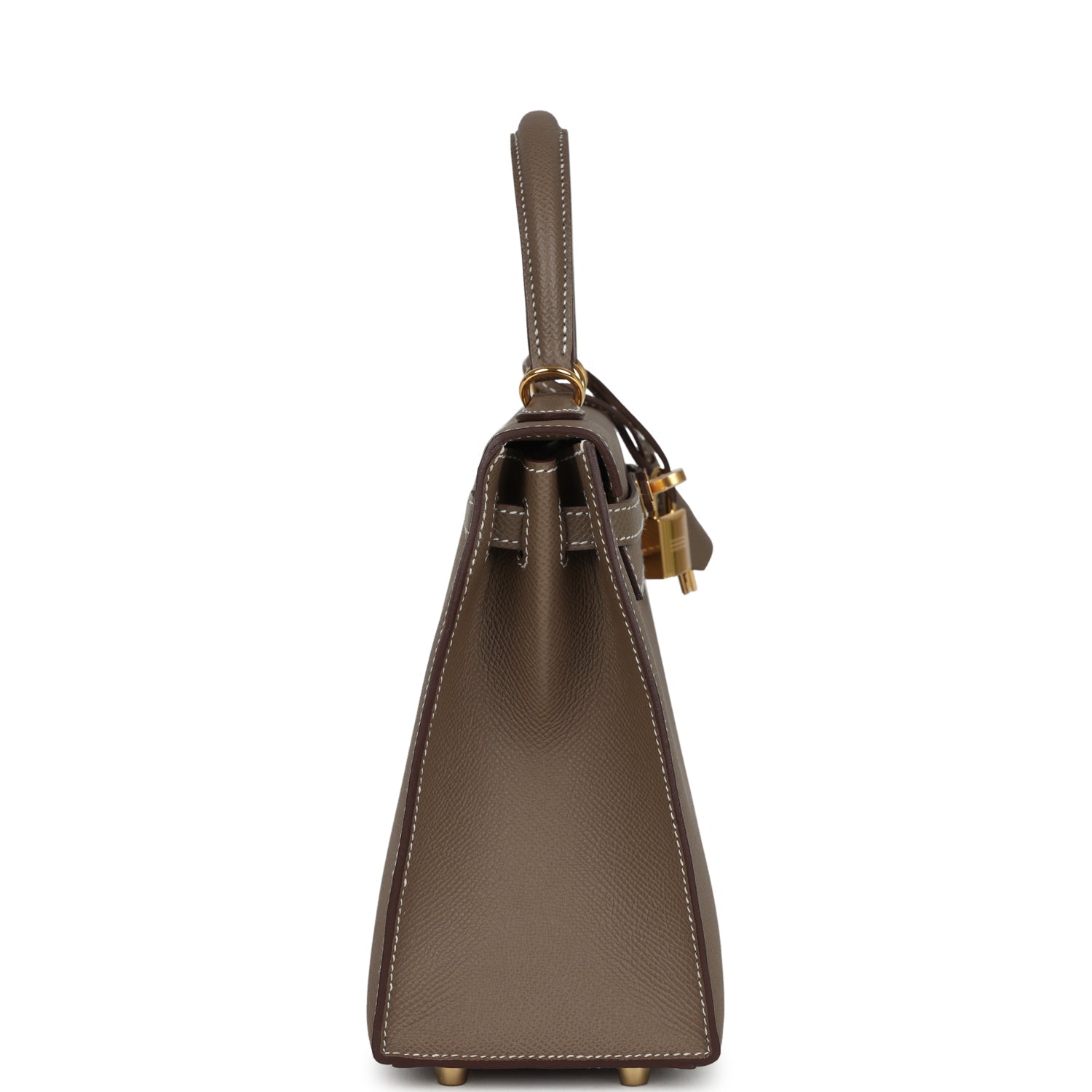 Hermes Kelly Sellier 25 Etoupe Epsom Gold Hardware