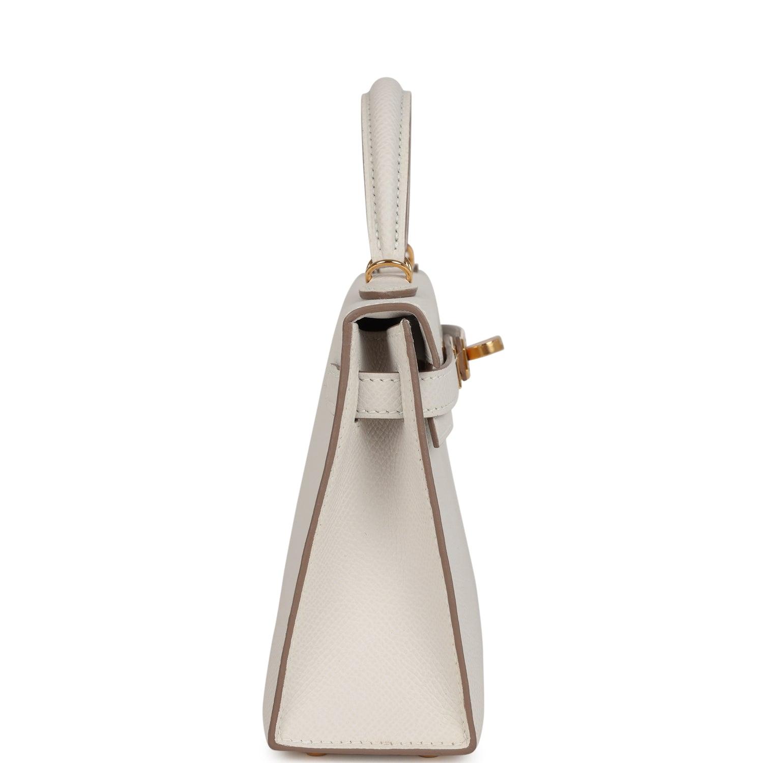 Hermes Kelly Sellier 20 Gris Pale Epsom Gold Hardware