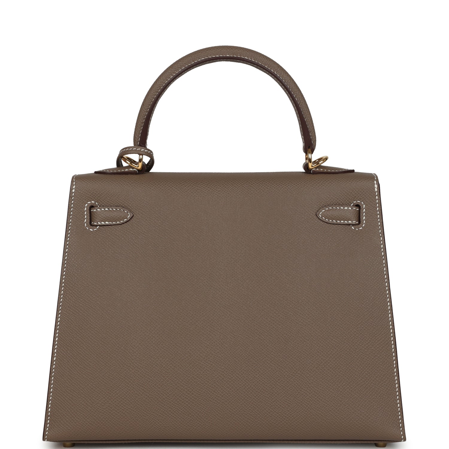 Hermes Kelly Sellier 25 Etoupe Epsom Gold Hardware