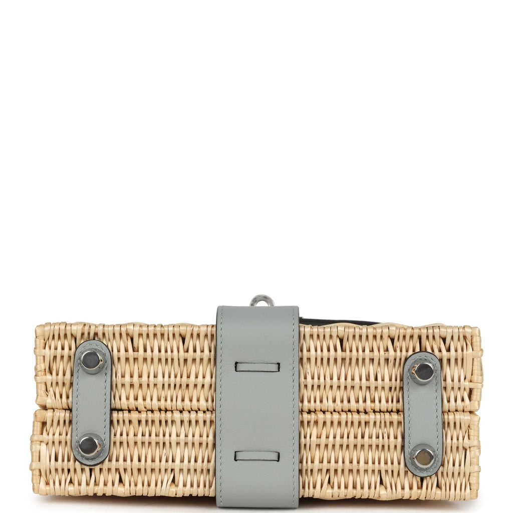 Hermes Mini Picnic Kelly 20 Bleu Glacier Swift Palladium Hardware