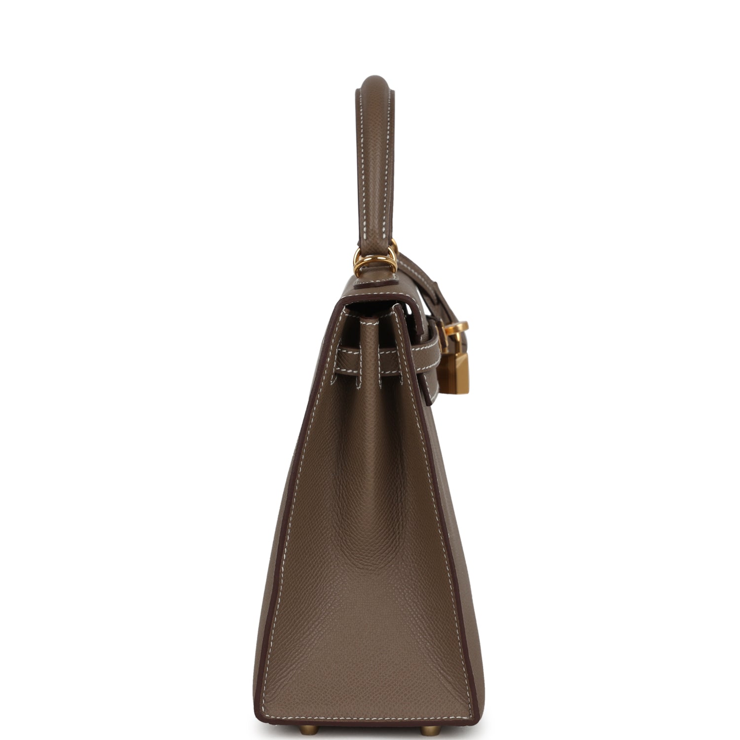 Hermes Kelly Sellier 25 Etoupe Epsom Gold Hardware