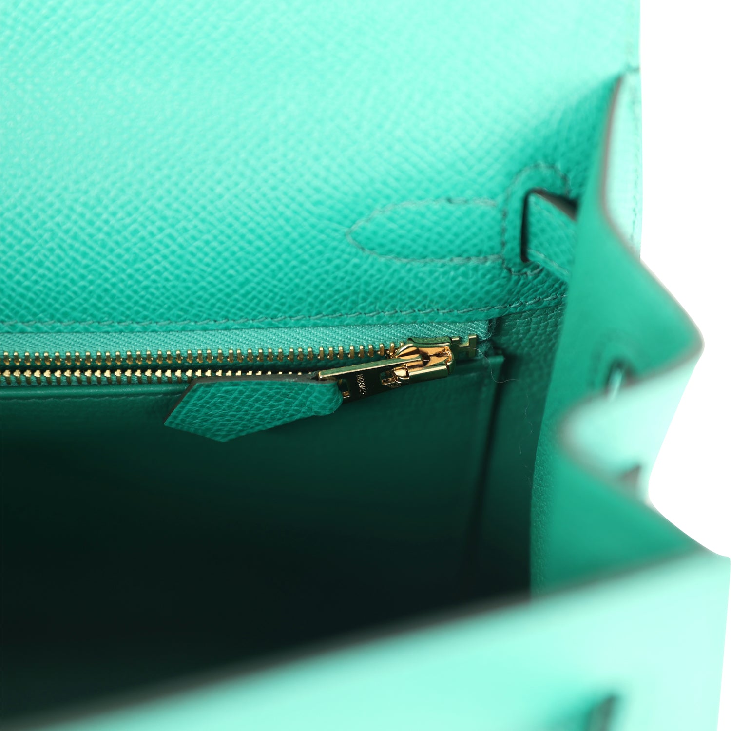 Hermes Kelly Sellier 25 Vert Jade Epsom Gold Hardware