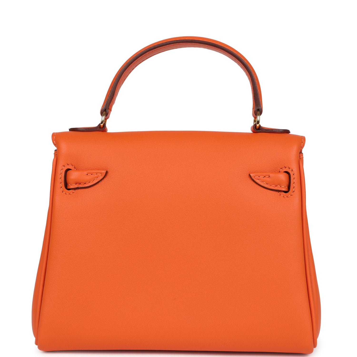 Hermes "Quelle Idolle" Kelly Doll Orange and Rose Sakura Swift Gold Hardware