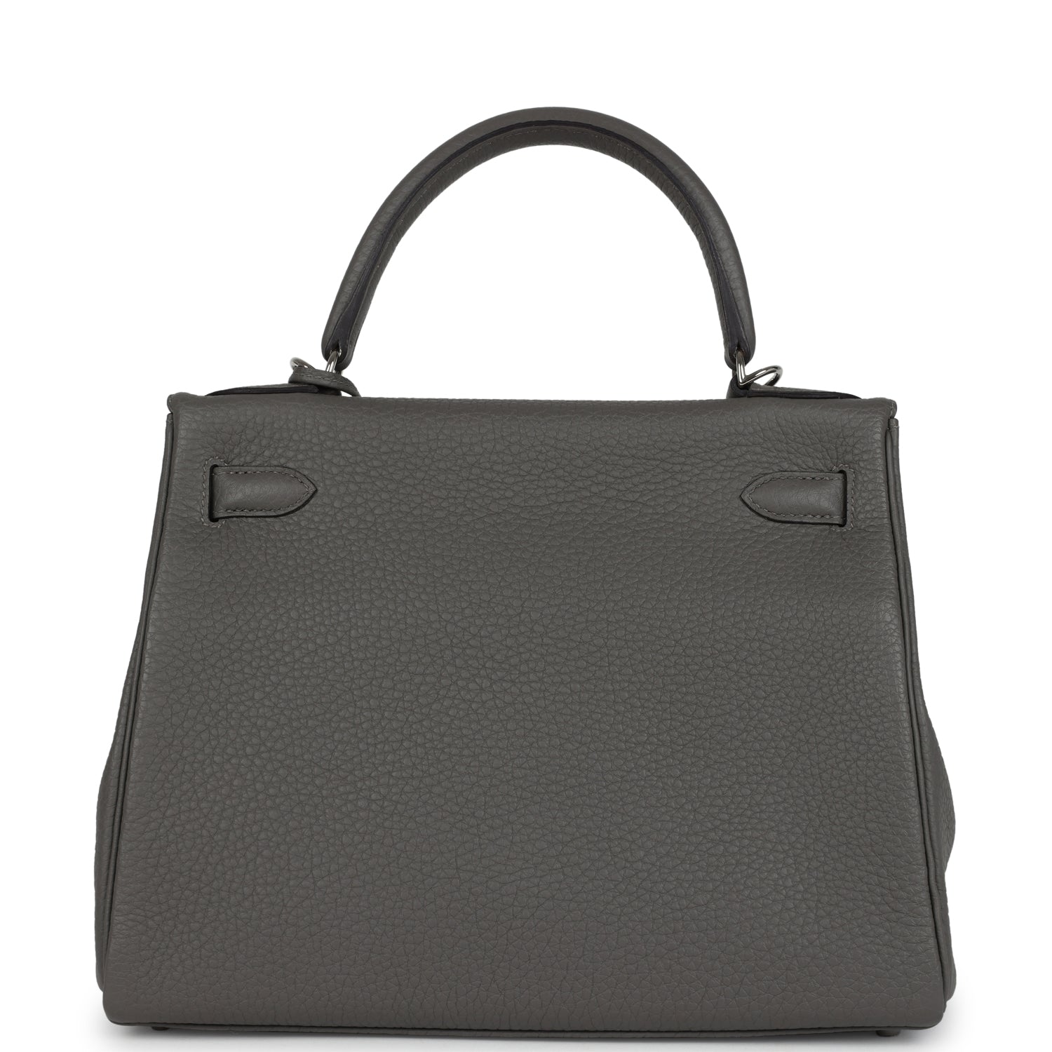 Hermes Kelly Retourne 28 Gris Meyer Clemence Palladium Hardware