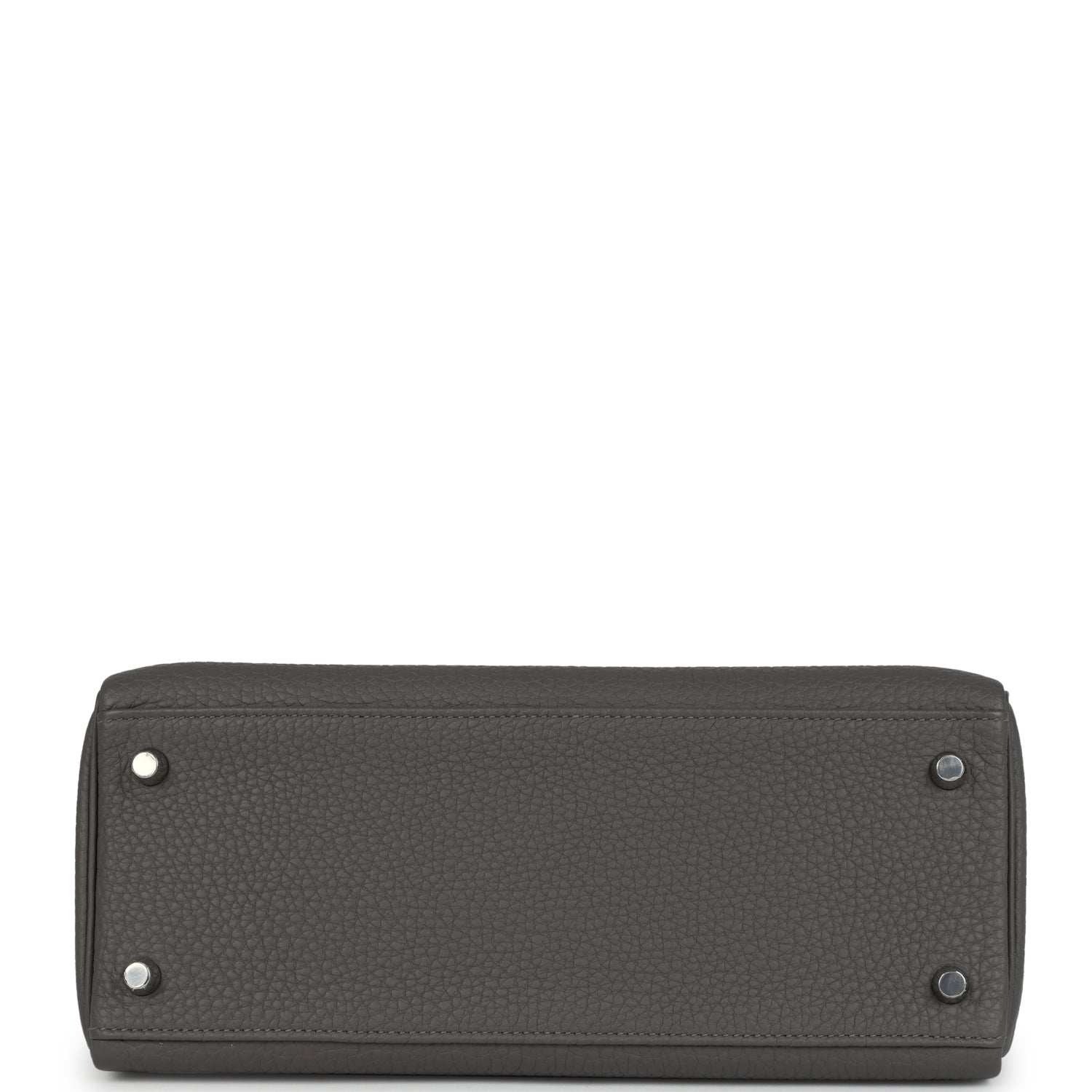 Hermes Kelly Retourne 28 Gris Meyer Clemence Palladium Hardware