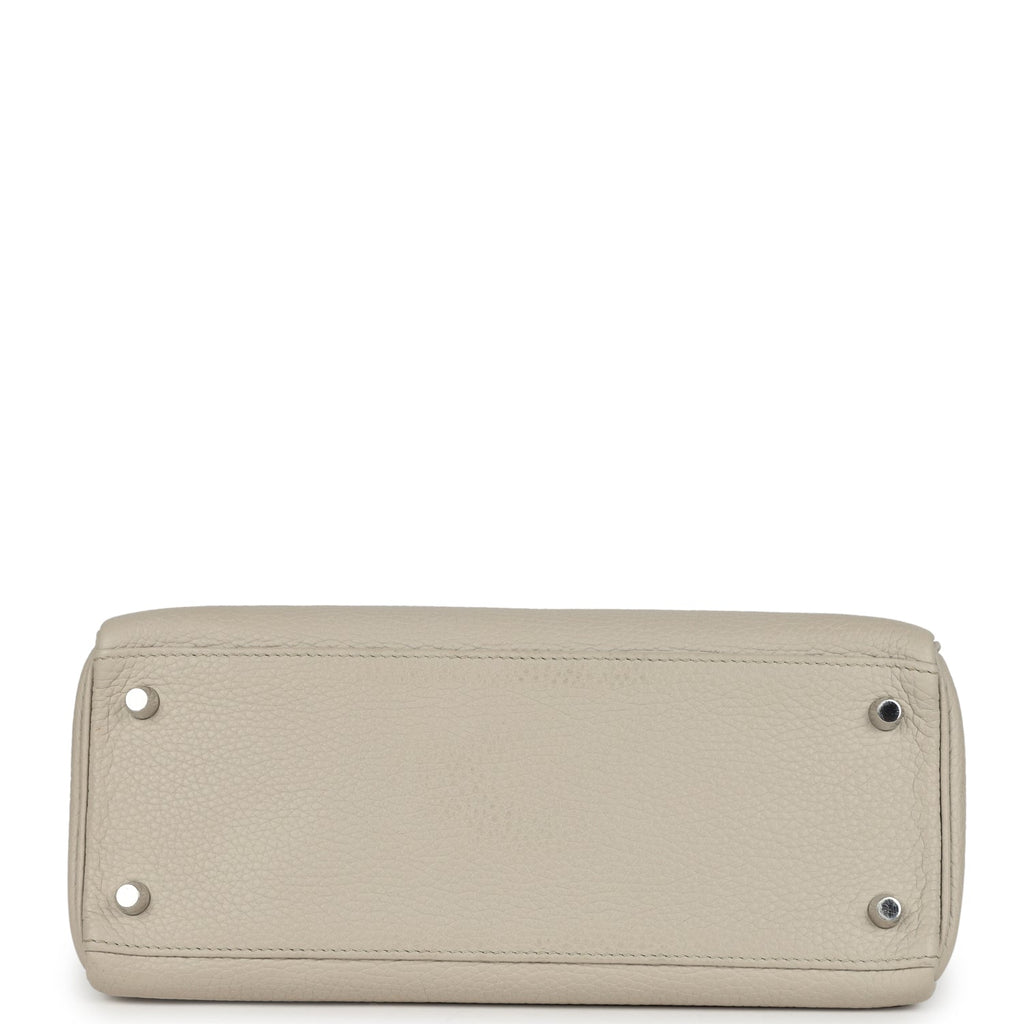 New Hermes Kelly Retourne 28 Beton Clemence Palladium Hardware