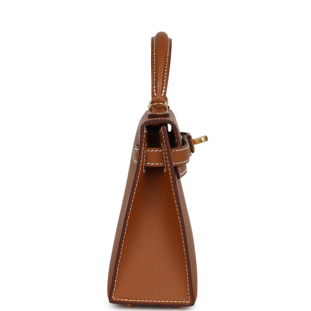 Hermes Kelly Sellier 20 Gold Epsom Gold Hardware