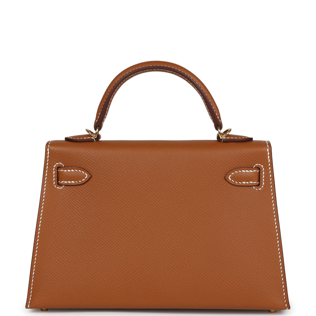 Hermes Kelly Sellier 20 Gold Epsom Gold Hardware