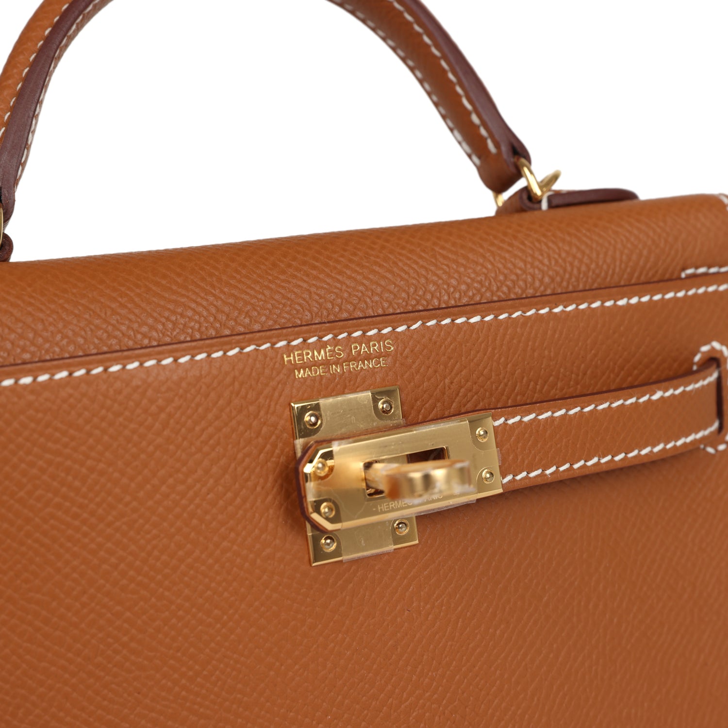 Hermes Kelly Sellier 20 Gold Epsom Gold Hardware