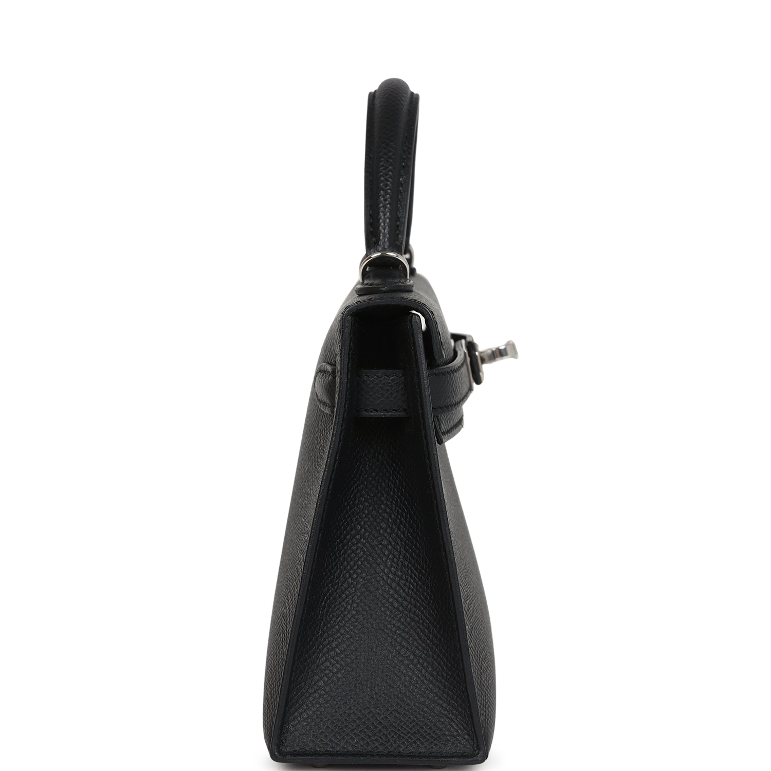 Hermes Kelly Sellier 20 Black Epsom Palladium Hardware