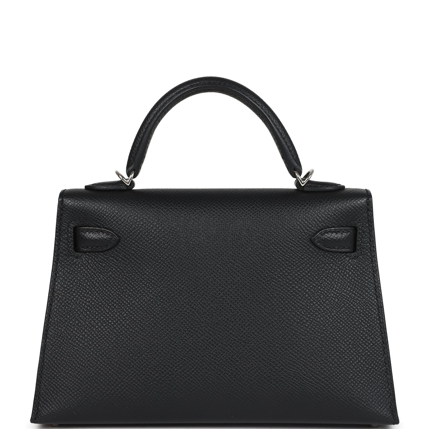 Hermes Kelly Sellier 20 Black Epsom Palladium Hardware