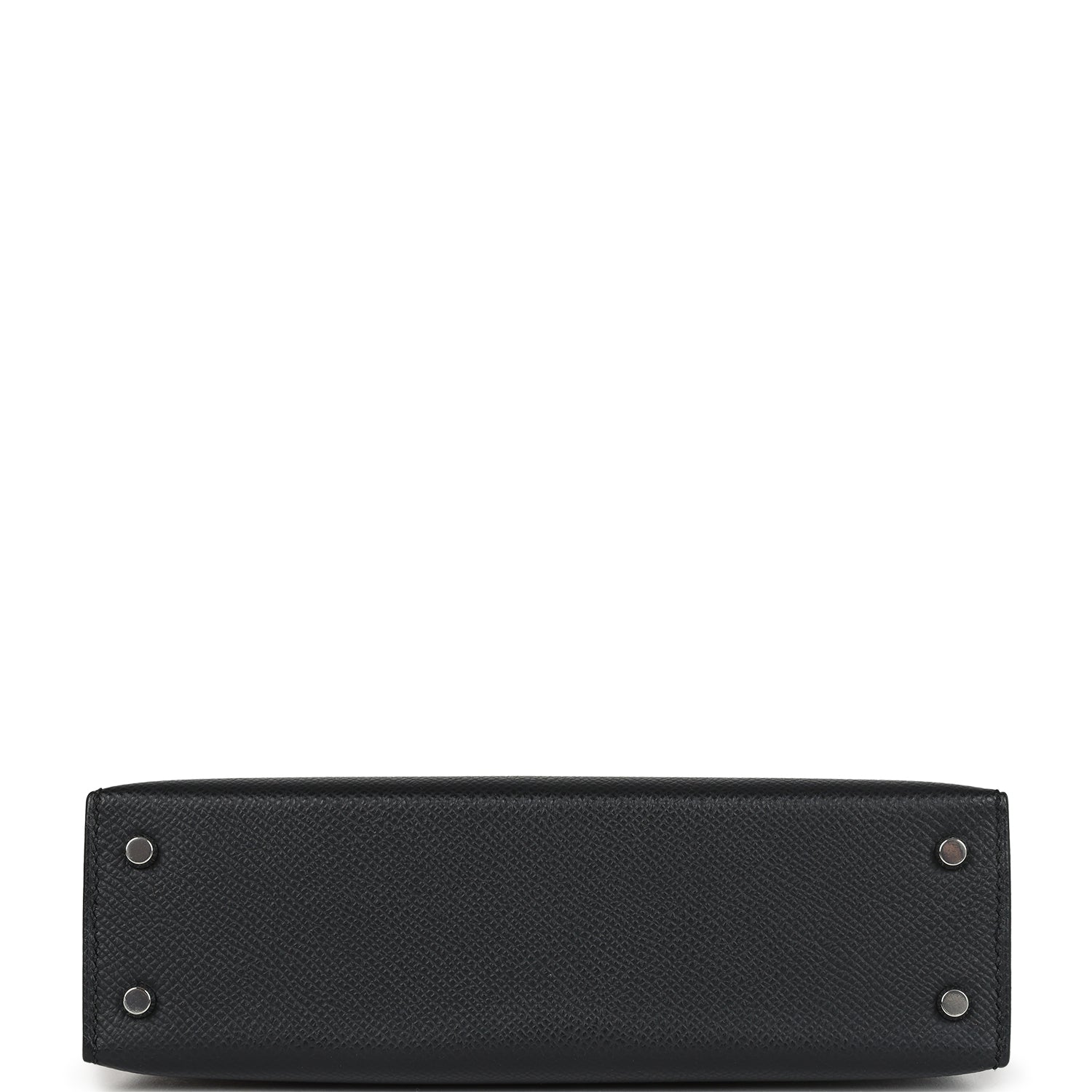 Hermes Kelly Sellier 20 Black Epsom Palladium Hardware