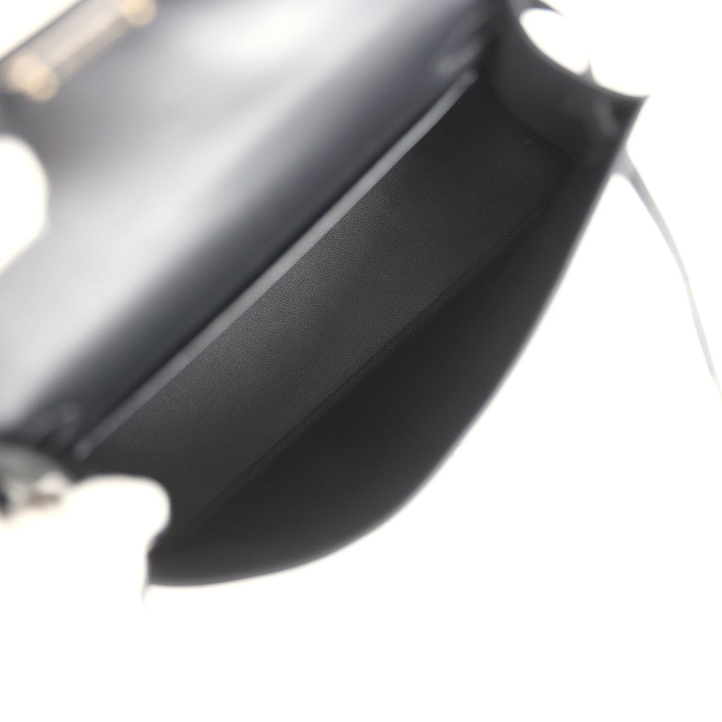 Hermes Kelly Sellier 20 Black Epsom Palladium Hardware