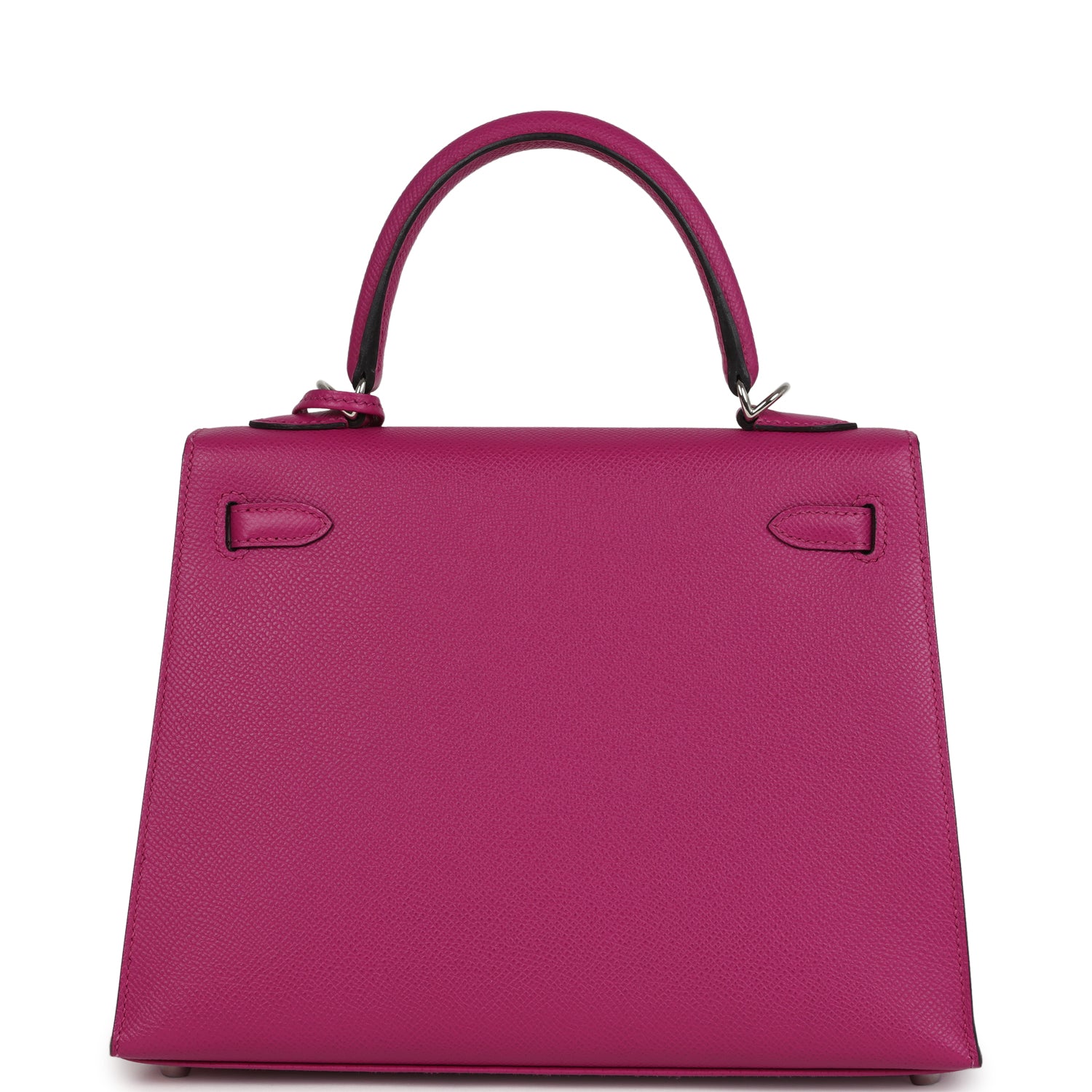 Hermes Kelly Sellier 25 Rose Pourpre Epsom Palladium Hardware